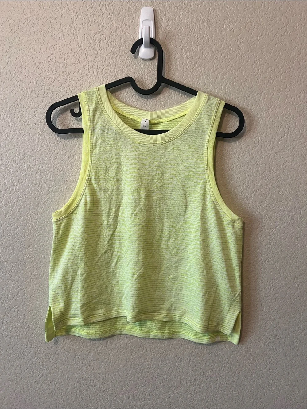lululemon athletica Neon Yellow Sleeveless Performance Tank